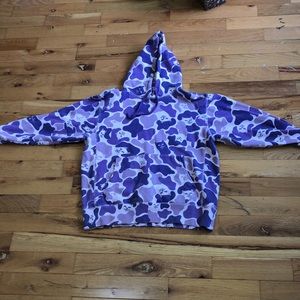 purple camo RIPNDIP sweatshirt
